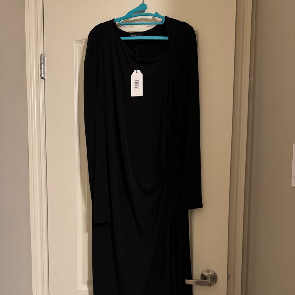 NWT - Universal Standard Ruched Mystery Box Bodycon Dress - Black - M(18/20)